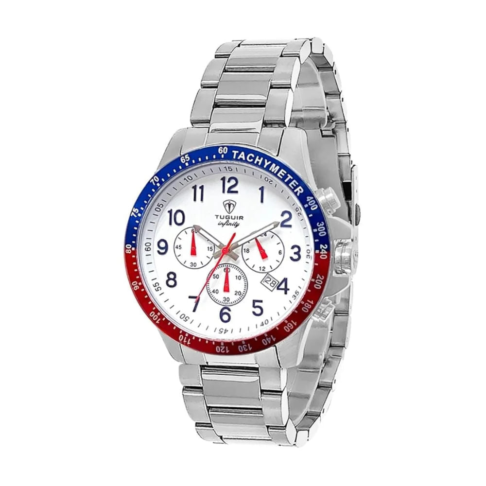 Relógio Masculino Tuguir Infinity Prata TGI37031